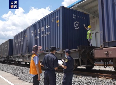 中老鐵路春節(jié)期間貨物進(jìn)出口貨運(yùn)量突破10萬噸